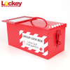 Bloqueio de grupo portátil de aço Loto Station Box Safety Lockout Tagout Box LK05