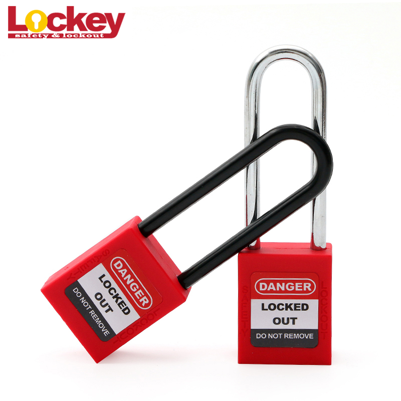 76mm manilha longa lockey segurança loto lock lockout tagout cadeado p38s