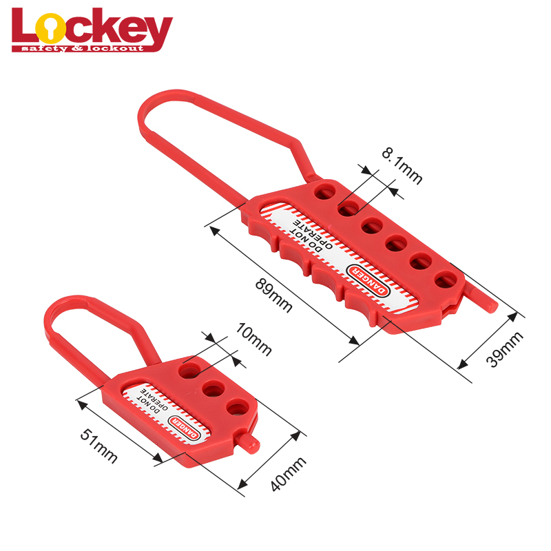 Ferrolho de bloqueio de nylon com isolamento Loto Dia.6mm para 6 cadeados NH02