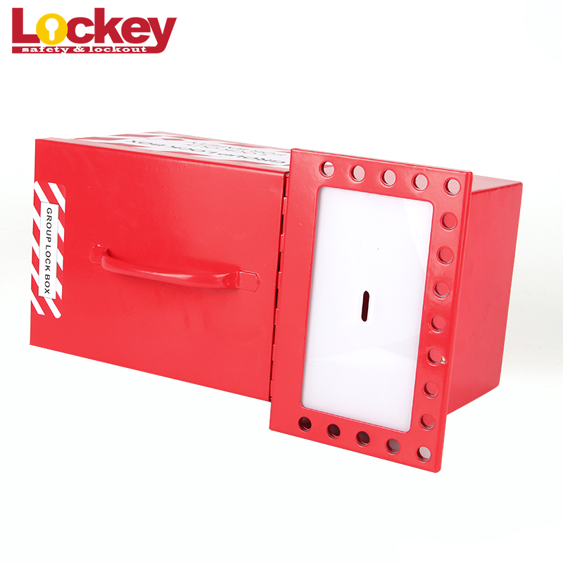 Bloqueio de grupo portátil de aço Loto Station Box Safety Lockout Tagout Box LK05